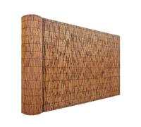 Rouleau de clôture en bambou tissé à la main - Jardin facile à installer, imperméable et respirant, 0,7 à 2,4 m de haut, barrière extérieure décorative naturelle pour l'aménagement paysager et les