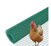 Rouleau de clôture en fil soudé avec revêtement en PVC pour protection des plantes et légumes (1,5 x 30 m)