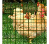 Rouleau de clôture en métal résistant à la rouille avec revêtement en PVC pour clôture de jardin 1,2 x 18 m 3 cm Espacement des mailles Solution durable de sécurité extérieure