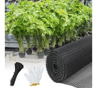 Rouleau de clôture en plastique noir de 3,5 x 26,8 m, filet temporaire avec attaches à fermeture éclair pour jardin, barrière à neige, construction et contrôle des animaux, solution de clôture
