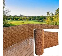 Rouleau de clôture naturel pour extérieur, brise-vue de jardin, clôture en bambou, auvent de terrasse, balcons et villas de 0,9 m/1,1 m/1,9 m/1,2 m de haut, parfait pour la protection de l'intimité