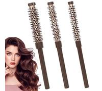 Rouleau de coiffure - Mini peigne rond, de 5,1 cm, brosse à barbe, moustache, brosse à friser professionnelle, lève-cheveux compact et léger avec poignée confortable | accessoire d'outil de toil