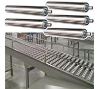 Rouleau de convoyeur à poulie de déchargement, Lot de 5 Rouleaux en Acier Inoxydable de 6,1 cm, 3,8 cm, 3,3 cm et 2,5 cm de diamètre, Longueur Personnalisable. Rouleaux de Rechange Industrie