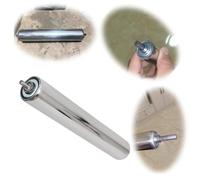 Rouleau de convoyeur à poulie de déchargement, Rouleaux de convoyeur Robustes - 27,5" ABS, Installation par Pression sur Ressort, pour projets de menuiserie et de Bricolage, Tube de convoyeu