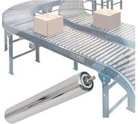 Rouleau de convoyeur de 25 mm de diamètre - Pièce de rechange pour table de courroie - Rotation fluide pour systèmes de transport - Rouleaux d'extraction pratiques - Longueur : 850 mm - Durable et