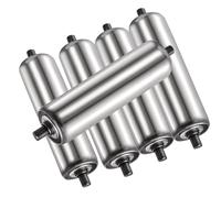 Rouleau de convoyeur en acier galvanisé de 32 mm de diamètre - Rouleau de rechange commercial pour transporteur robuste de 100 à 1000 mm de long pour un usage industriel et fiable.