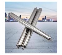 Rouleau de convoyeur léger en acier inoxydable - 50 mm et 38 mm, lot de 2/3, acier galvanisé durable pour remplacement de bande transporteuse, robuste et fiable pour une utilisation industri