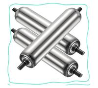 Rouleau de convoyeur, Lot de 3 rouleaux à gravité, rouleau remplacement transmission for entrepôts, usine menuiserie, diamètre 1,5" 2,4"(Dia 60mm(2.4"),L 400 mm(15.7"))