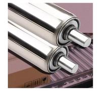 Rouleau de convoyeur, Rouleau de remplacement Transmission par gravité 2 pièces, rouleau en acier Commercial for convoyeurs travail du bois(Dia 50mm(2"),L 1000 mm (39.5"))