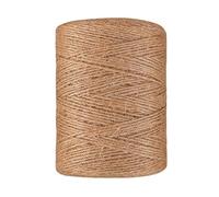 Rouleau de Corde en Jute Naturel, Ficelle Marron à 3 Brins, pour Loisirs Créatifs Emballage Cadeau Jardinage Crochet Macramé, 50-1000m, 2-14mm(3MM-300m)