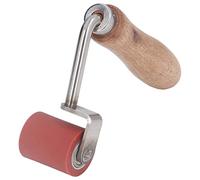 Rouleau de couture à main, matériau en silicone, poignée en bois de 1,7 pouce de large - rouleau d'usure durable, mouvement à double roulement stable, idéal pour la toiture et le