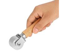 Rouleau de couture, manche en bois, outil d'artisanat roulant, rouleau de bord de presse en cuir, outil de plastification artisanal en cuir pour le matelassage, la couture, le (26MM)