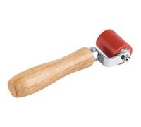 Rouleau de couture, rouleau de ruban en silicone résistant à la chaleur 40 mm avec poignée en bois outil lissage papier peint couture lissage pour le soudage PVC/TPO/EPDM