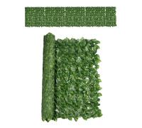 Rouleau de couverture de feuille de lierre artificiel vert - Panneau de | clôture d' décoratif | Écran mural en faux treillis pour jardin de balcon de patio, rideau de vue