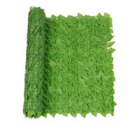 Rouleau de couverture de feuille de lierre artificiel vert - Panneau de clôture d'intimité décoratif | Écran mural en faux treillis pour jardin de balcon de patio, rideau de vue