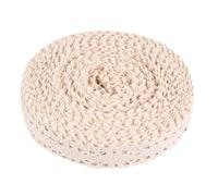 Rouleau de Dentelle en Coton 10 Yards, Garniture Décorative à Coudre | Découpe sur Mesure, Motif Floral Doux et Lisse, pour Artisanes, Couturières, Robes, Couvre-lits, Fêtes et Quilting