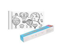 Rouleau de dessin pour enfants 30 x 300 cm, 2025 Nouveau grand rouleau de papier de coloriage collable pour enfants et tout-petits, papier à dessin artistique pour peinture, feuille de coloriage de