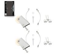 Rouleau de fenêtre coulissante Push Pull, roues métalliques, 2 jeux de roues à billes en acier inoxydable, avec noyau en cuivre imperméable supérieur (Konkaves Rad)