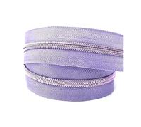 Rouleau de fermeture éclair en nylon de 2 à 5 mètres, 5#, pour couture, pour sac, veste, poche, fermeture, décoration, kit de réparation DIY,Un violet,5 mètres