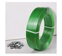 Rouleau De Feuillard Vert Transparent pour Emballage Et Cerclage, Feuillard En Polyester (PET), Résistance À La Rupture : 658 Kg(10KG)