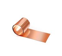Rouleau de feuille cuivre, plaque métallique pureté bande 99,9% bon comportement mécanique et stabilité thermique(0.4mmx50mmx1M)