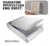 Rouleau de feuille d'aluminium réfléchissante pour radiateur pour réduire la perte de chaleur et le gaspillage d'énergie, convient pour une utilisation derrière les radiateurs et sur les murs, 5 m x