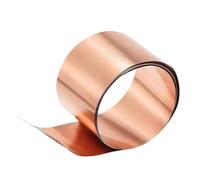 Rouleau de feuille de cuivre, épaisseur 0,01 à 0,6 mm, largeur 7 à 200 mm, longueur 1000 mm(0.2x7x1000mm)