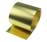 Rouleau de feuille de laiton doré, Plat en laiton de l'aluminium H62 200mm x 1m avec la chaîne d'épaisseur 0.03-1mm(0.05x200x1000mm)