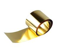 Rouleau de feuille de laiton H62 - 0,4 mm d'épaisseur, 10-40 mm de large, 1 m de long - Laiton de qualité supérieure for l'électronique, l'artisanat et la construction(10mm)