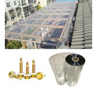 Rouleau De Feuilles De Polycarbonate De 1 Mm Imperméable À L'eau, Couverture De Serre, Abri Extérieur Pour Pergola Et Patio Pour Pergola Patio, Facile À Couper ( Couleur : Clair , Taille : 39.4"x3.3'