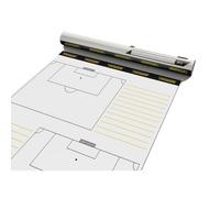 Rouleau de feuilles tactiques pour football - à coller - Demi-terrain