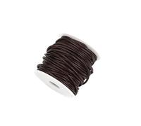 Rouleau de fil à tricoter en coton ciré pour sangles, colliers, perles, pour loisirs créatifs, bracelets, bijoux (café foncé, 1 mm)