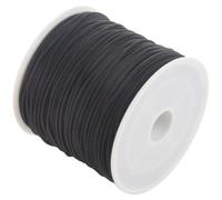 Rouleau De Fil Élastique Rond Noir De 24m, 1 Rouleau De Fil Pour Perles De 1mm