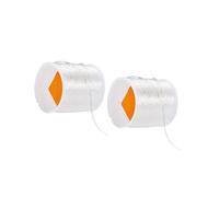 Rouleau de fil élastique transparent invisible en TPU pour bijoux artisanaux 0,5 mm et 0,8 mm Longueur 60 m