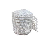 Rouleau de filet à viande élastique pour la cuisson de la viande, de la volaille, du jambon, de la viande, de la viande et des saucisses - 5 m - JtQ296 (blanc, taille unique)