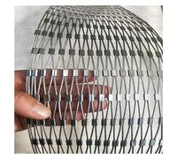 Rouleau de filet de sécurité en acier inoxydable 304, maille de sécurité en fil galvanisé pour protection des escaliers et des balustrades (1,2 x 30 m) - Solution de sécurité flexible, durable et