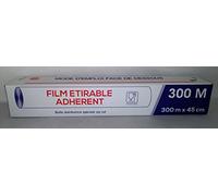 GLOBAL PLASTICS Rouleau de Film Alimentaire déroulable 45 cm x 300 m