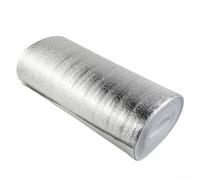 Rouleau de film d'isolation thermique en feuille d'aluminium pour radiateur mural, garage, abri de jardin, serre (largeur 50 cm/longueur 10 m)