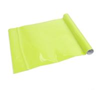 Rouleau de film en vinyle jaune fluo brillant pour voiture, 30 x 152 cm, autocollant haute adhérence pour moulures et garnitures extérieures de voiture, facile à installer soi-même (jaune fluo)