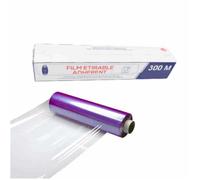 Rouleau de Film Etirable Alimentaire Transparent 45cm x 300M avec Boîte Distributrice - D-Work