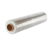 Rouleau de film étirable pour palettes - Film industriel très résistant 400 mm x 300 m x 23 microns - Rouleau d'emballage plastique transparent pour bagages, déménagement, meubles, colis - Lot de 1