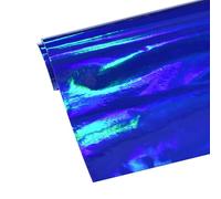 Rouleau de film holographique en vinyle pour voiture Bleu 20 x 30 cm