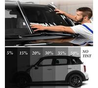 Rouleau De Film Teinté Noir Vlt Pour Vitres De Voiture,Autocollant Avec Tube Gt,Protection Solaire Uv,6m X 50cm - Type 15 Percent Clear #C