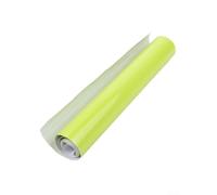Rouleau de film vinyle brillant jaune fluo pour voiture avec canaux de libération d'air pour une application facile à sécher - Autocollant pour l'extérieur de voiture (jaune fluo) - 30 x 152 cm