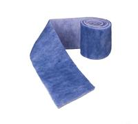 Rouleau de filtre à air électrostatique réutilisable pour grilles d'aération de sol pour grilles CVC, en coton, lavable, 2,3 x 30,5 cm, bleu et blanc