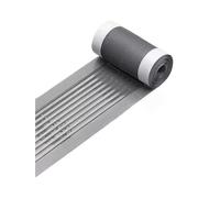 Rouleau de filtre autocollant en maille 12 cm x 4 m découpable pour évier, douche, fenêtre (gris, 1)