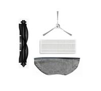 Rouleau de filtre HEPA, brosse principale, brosse latérale, chiffon, compatible avec 360 S9 X90 X95 aspirateur robotique pièces de rechange accessoires (couleur : 1 ensemble)