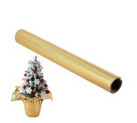 Rouleau de fleuriste métallique - Papier cadeau en feuille d'or - Film imperméable robuste - Couverture de ornementales - Matériau de bricolage polyvalent - Décoration de banquet de fête