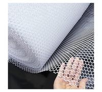 Rouleau De Frais De Maille en Plastique Blanc, Réutilisable Et Découpable Jardin Feing Barrière pour Animaux De Piscine Pelouse Cerf Lapins Chiens, White, 1.2x25m/3.9x82ft