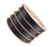 Rouleau de gaine thermorétractable noire de 200 m - Rapport 2:1 - Gaine d'isolation en polyéthylène pour joints de soudure, harnais, bricolage audio et protection électrique industrielle (2,5 mm-200 m